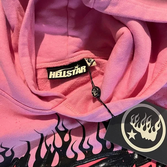 Hellstar Pink Graphic Hoodie